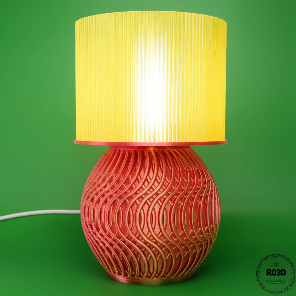 Lampă Umber - detaliu textură și jocuri lumină umbră
