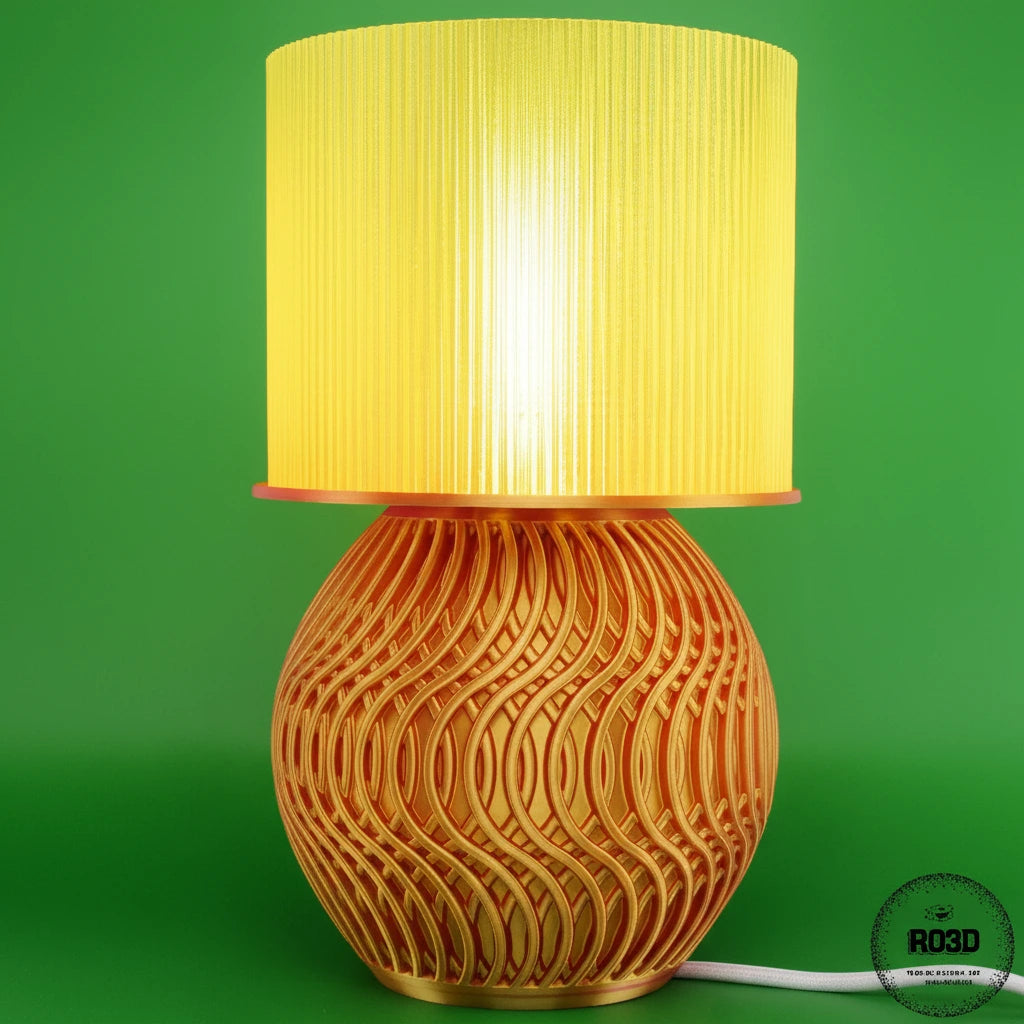 Umber 3D Lamp - vedere laterală design contemporan premium