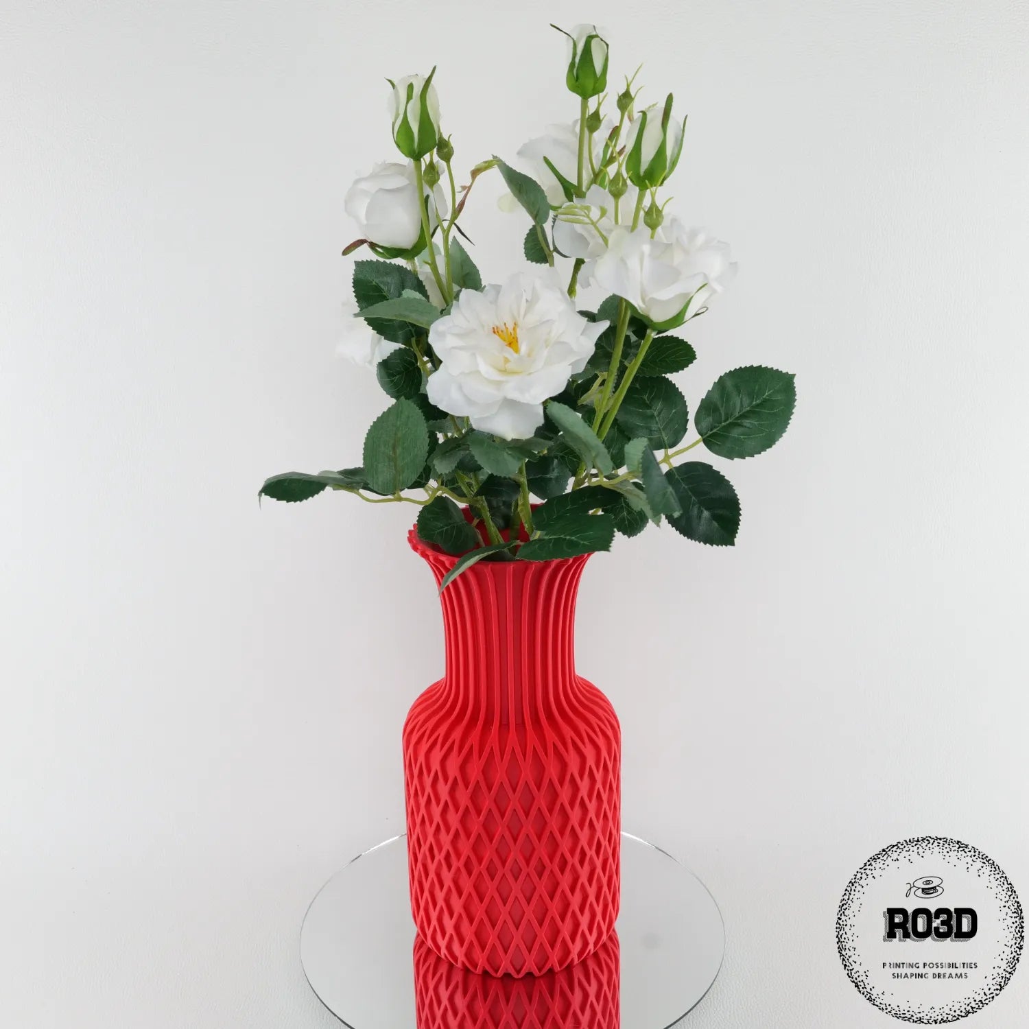 Juno - detaliu superior design geometric elegant, vază decorativă modernă pentru aranjamente înălțime