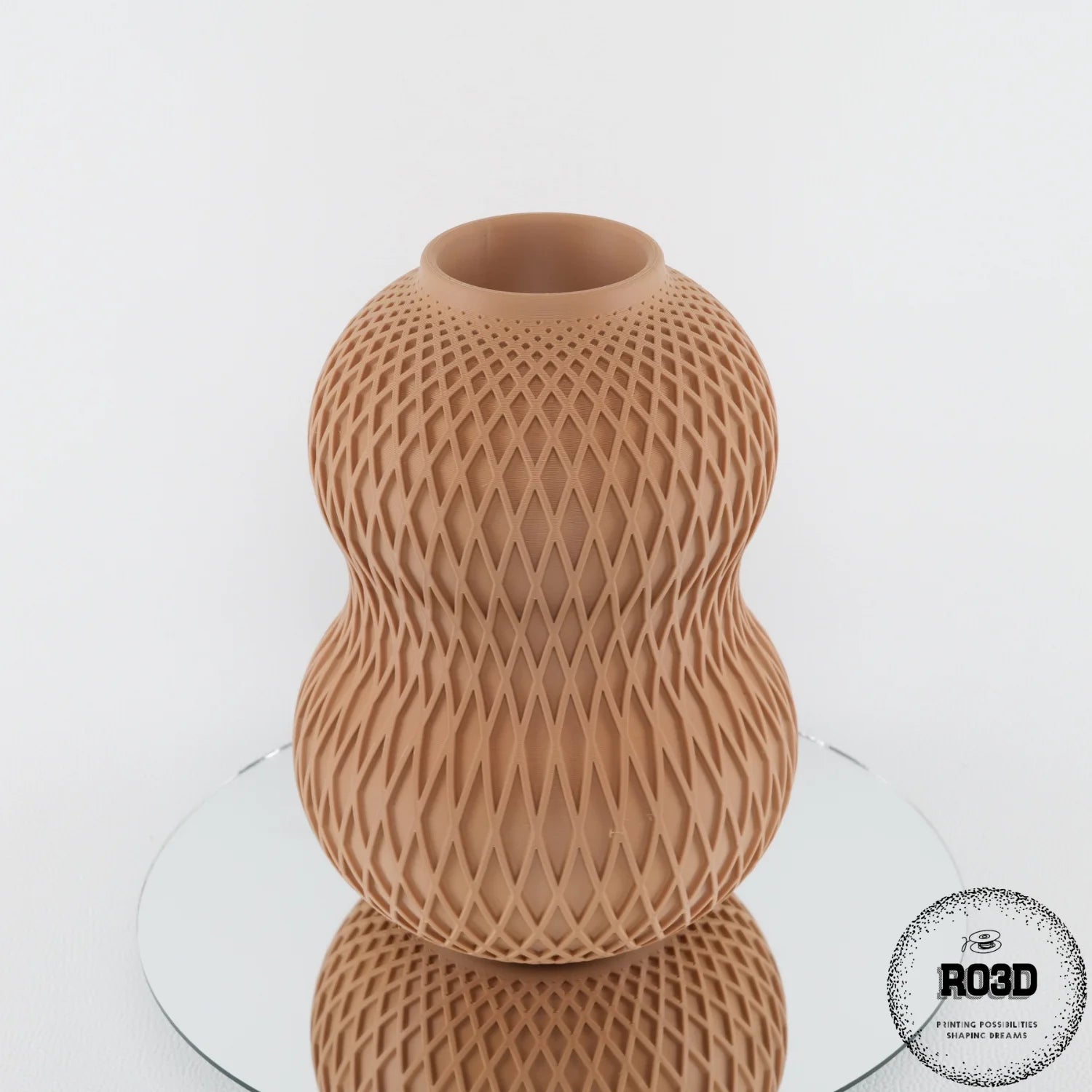 Vase Facet - vedere completă design geometric fațetat înălțime, vază decorativă 145×145×200mm pentru plante decorative
