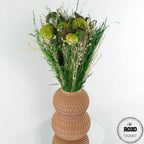Vase Facet - detaliu design geometric fațetat cu linii angulare distinctive, vază decorativă modernă pentru plante artificiale, RO3D