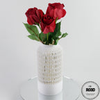 Vellis - detaliu design geometric minimalist cu linii curate elegante, vază decorativă modernă pentru plante artificiale, RO3D