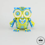 Cyber Owl - Bufniță Articulată 3D Print, vedere de ansamblu cu detalii cyber și elemente futuriste