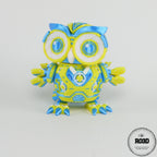 Cyber Owl - Bufniță Articulată Flexi, vedere laterală cu articulații mobile și design detaliat