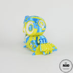Cyber Owl - Bufniță 3D Print Articulată, vedere completă cu posabilitate flexi și elemente cyber