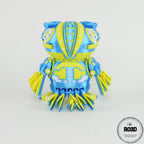 Cyber Owl - Bufniță 3D Print Flexi, vedere dinamică cu articulații mobile în poziție creativă