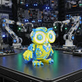 Cyber Owl - Bufniță Articulată 3D Print Flexi Cyber Owl, vedere principală cu design futurist cyber și articulații flexibile