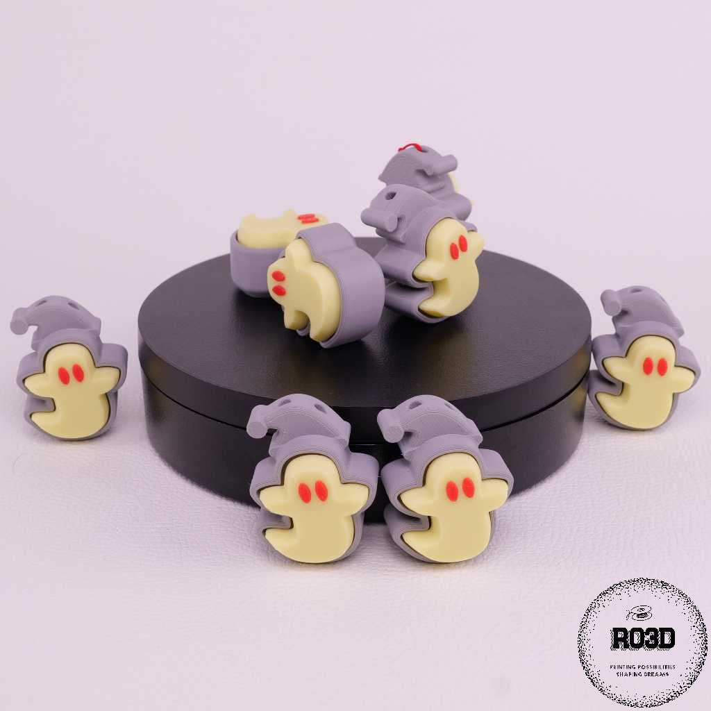 Ghost 3D Halloween - vedere laterală design spooky adorabil