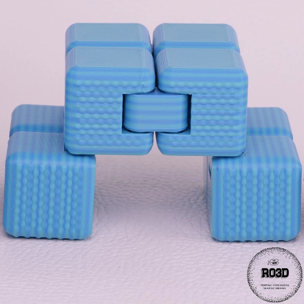 Infidgety Cubes fidget toy 3D - cub anti-stres cu mecanisme tactile premium