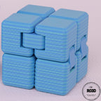 Cub fidget 3D - vedere laterală design ergonomic pentru mâini