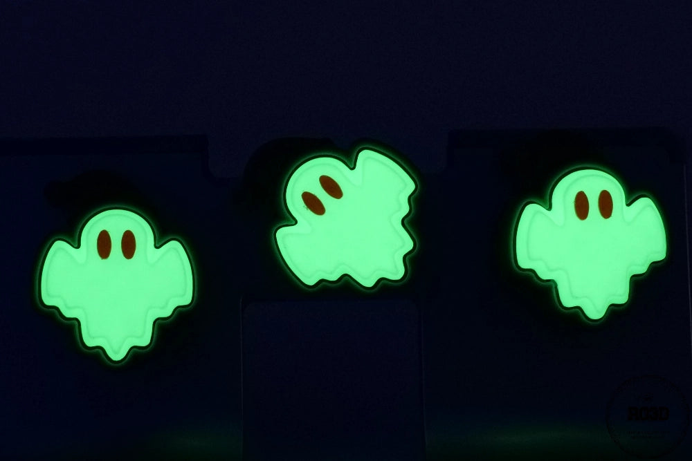 Ghost 3D decorativ - variantă culoare fosforescente glow