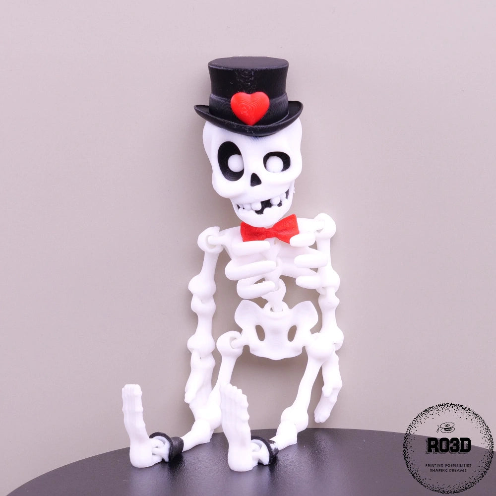 Schelet decorativ 3D - detaliu costume și accesorii elegante