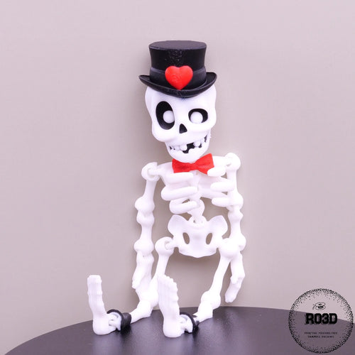 Schelet decorativ 3D - detaliu costume și accesorii elegante