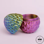 Dragon Egg 11cm ou de dragon 3D - textură solzi gradient colorat fantasy mare