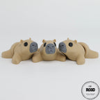 Flexi Capybara figurină articulată 3D - design adorabil segmente mobile