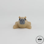 Figurină Capybara 3D - vedere laterală design cute relaxat