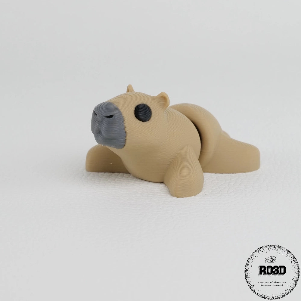 Flexi Capybara - expresie facială adorabilă detaliu ochi