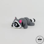 Flexi Raccoon - detaliu coadă inelată și articulații mobile