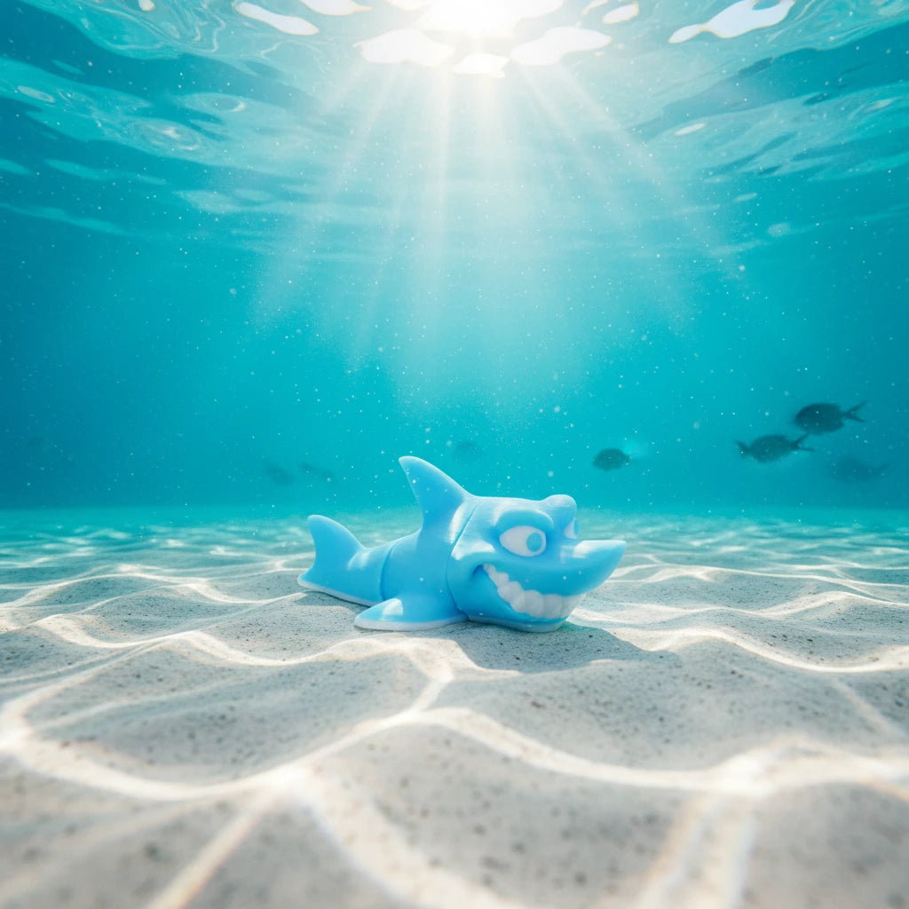 Flexi Shark rechin articulat 3D - design realist segmente mobile