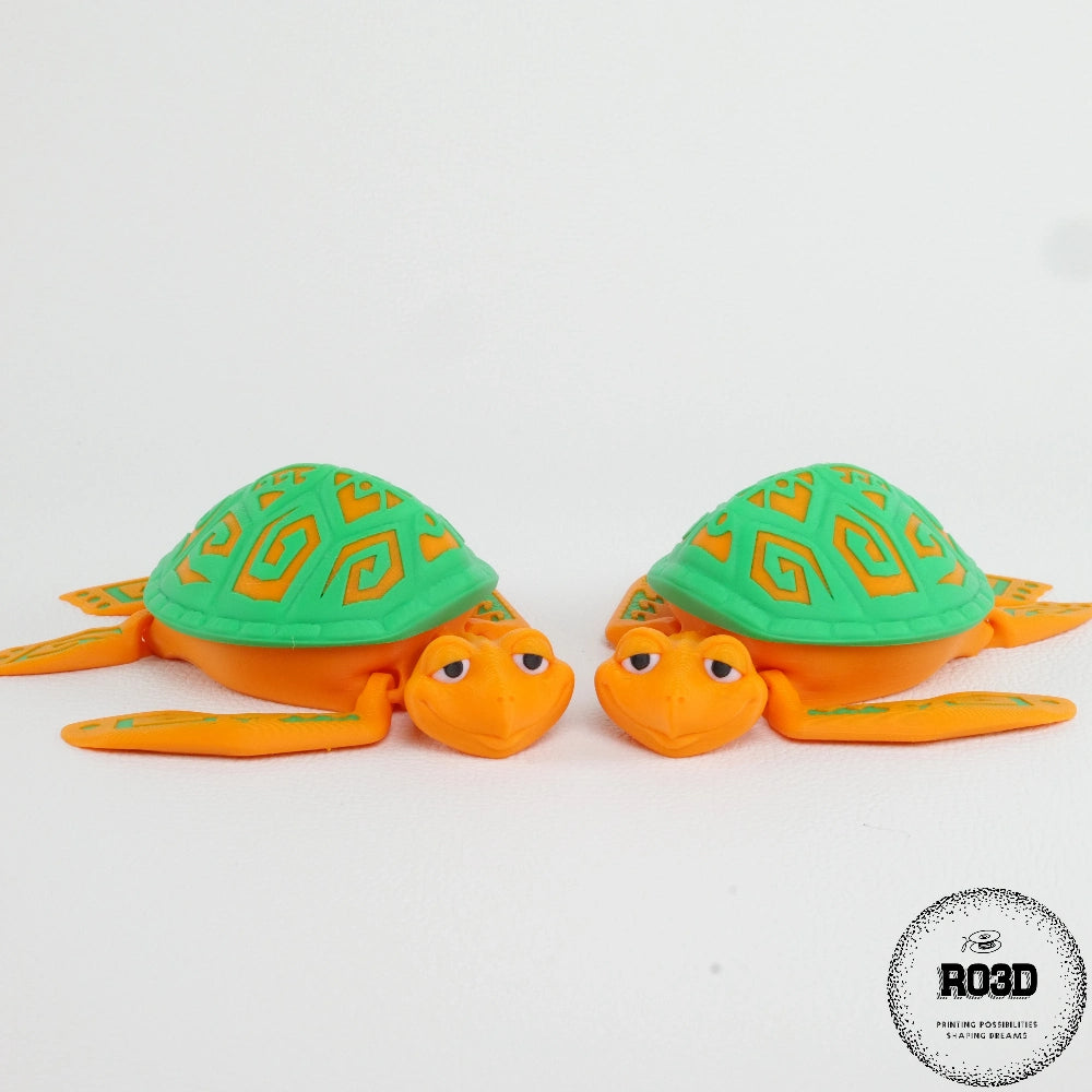 Tattooed Turtle broască țestoasă 3D - design tattoo relief sculptată