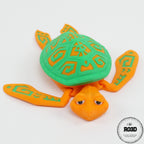 Broască țestoasă tatuat - detaliu carapace cu tattoo-uri decorative