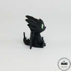 Dragon Toothless 3D - vedere laterală design How to Train Your Dragon