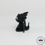 Night Fury 3D - poziție zbor aripi deschise dramatic