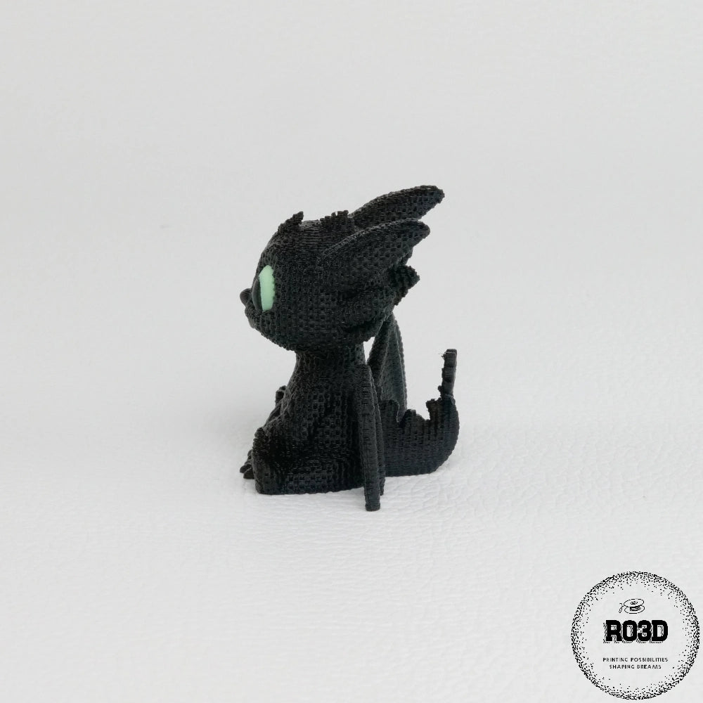 Night Fury 3D - poziție zbor aripi deschise dramatic