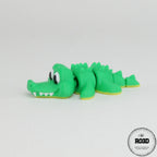Crocodil 3D cute - detaliu coadă articulată și mișcare fluidă