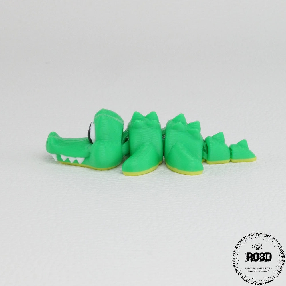 Articulated Crocodile - vedere completă figurină flexibilă premium