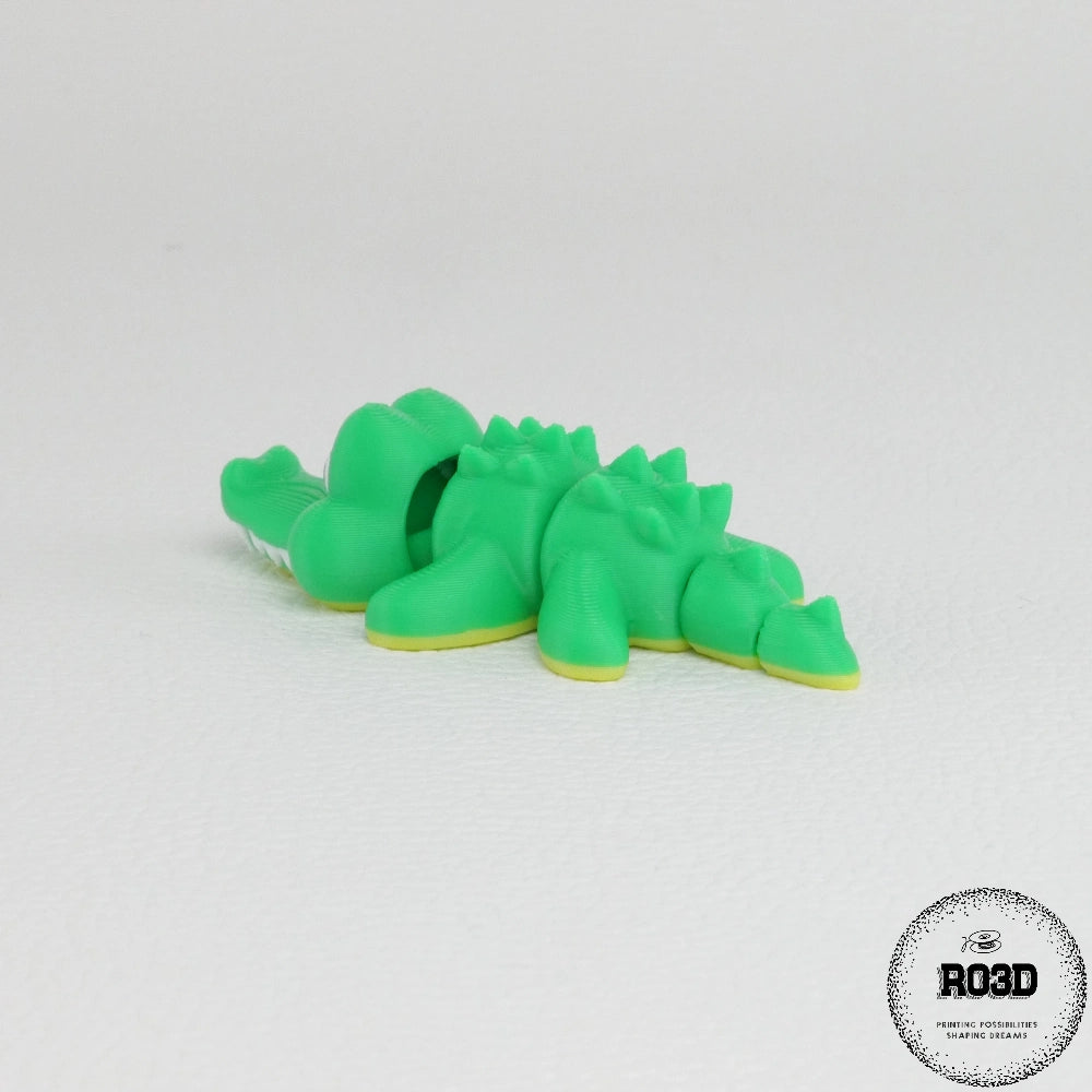 Crocodil articulat cute - poziție înotare design dinamic
