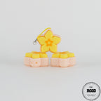 Floare Hibiscus decorativă 3D - detaliu petale și centru floral