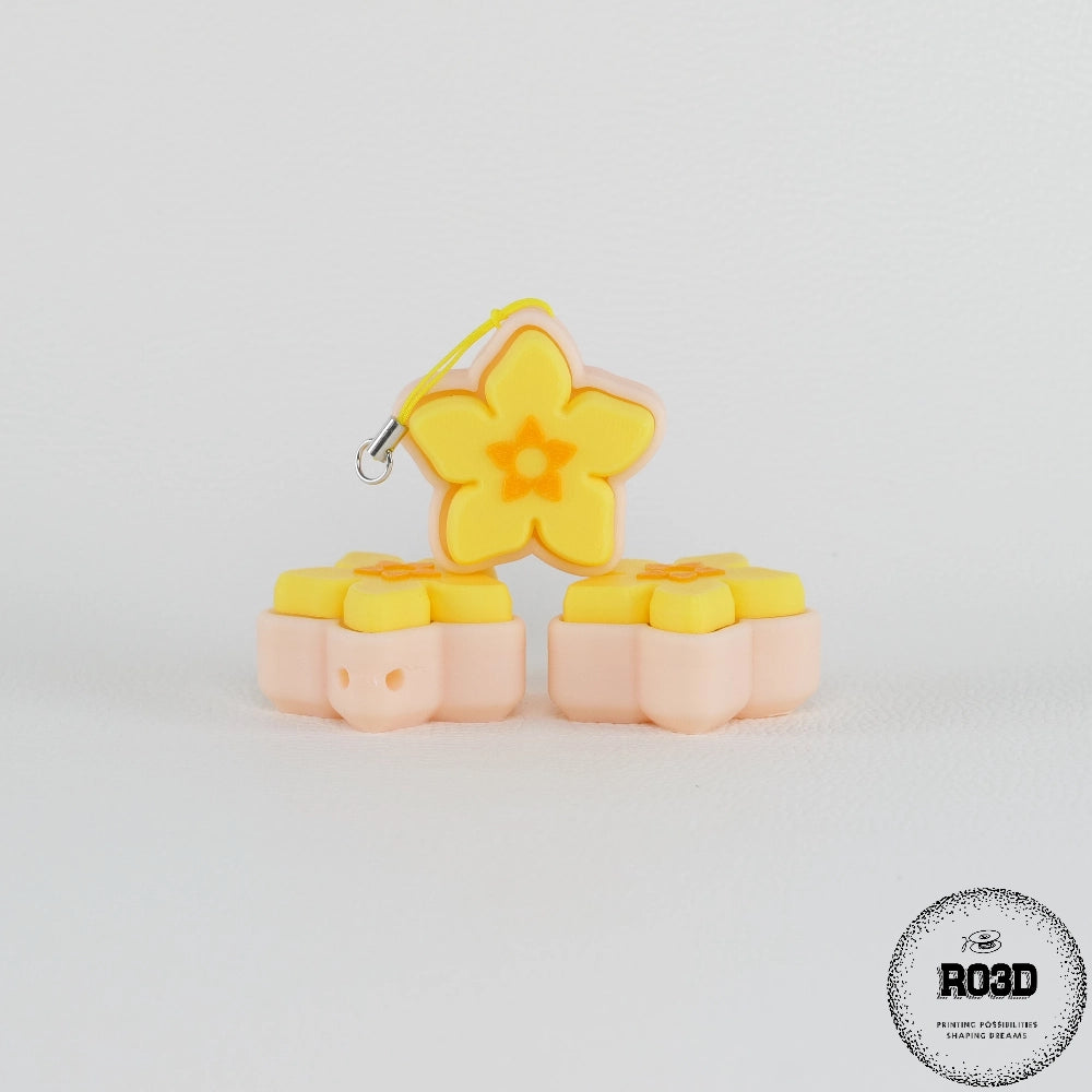 Floare Hibiscus decorativă 3D - detaliu petale și centru floral