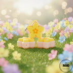 Hibiscus Flower floare de hibiscus 3D - imagine principală design tropical elegant cu mecanism clicker, breloc print-in-place
