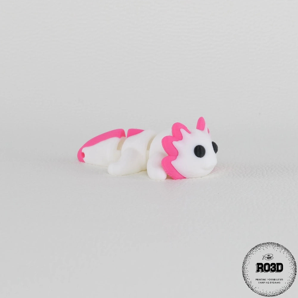 Articulated Axolotl salamandră articulată 3D - design premium segmente mobile