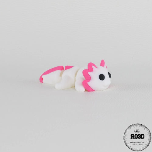 Articulated Axolotl salamandră articulată 3D - design premium segmente mobile