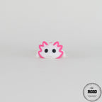 Axolotl articulat - detaliu branhii externe și corp segmentat