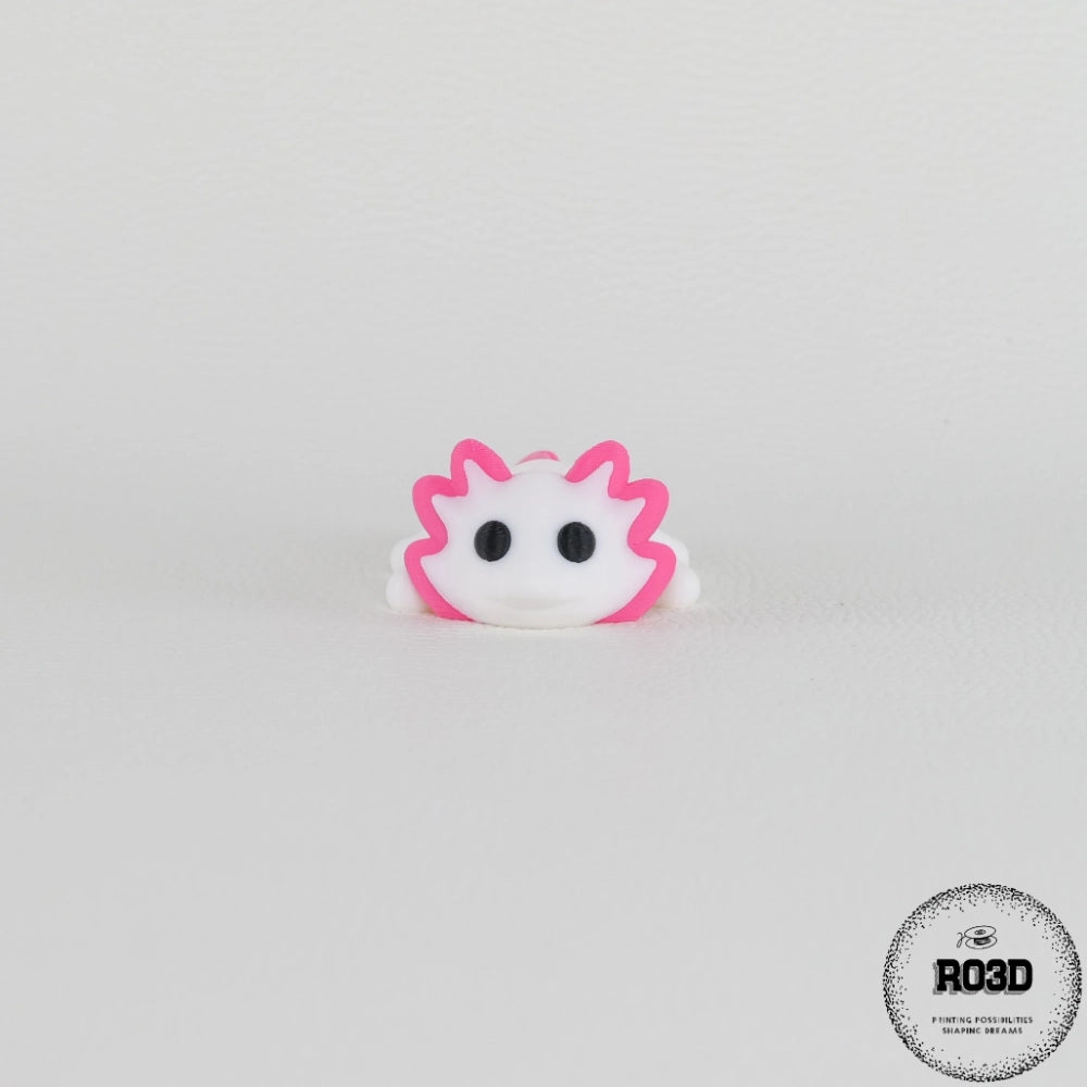 Axolotl articulat - detaliu branhii externe și corp segmentat