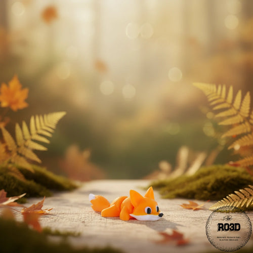 Articulated Fox vulpe articulată 3D - design realist segmente mobile