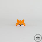 Vulpe articulată - detaliu blană portocalie și corp segmentat