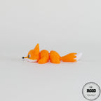 Vulpe 3D articulată - vedere completă figurină flexibilă premium