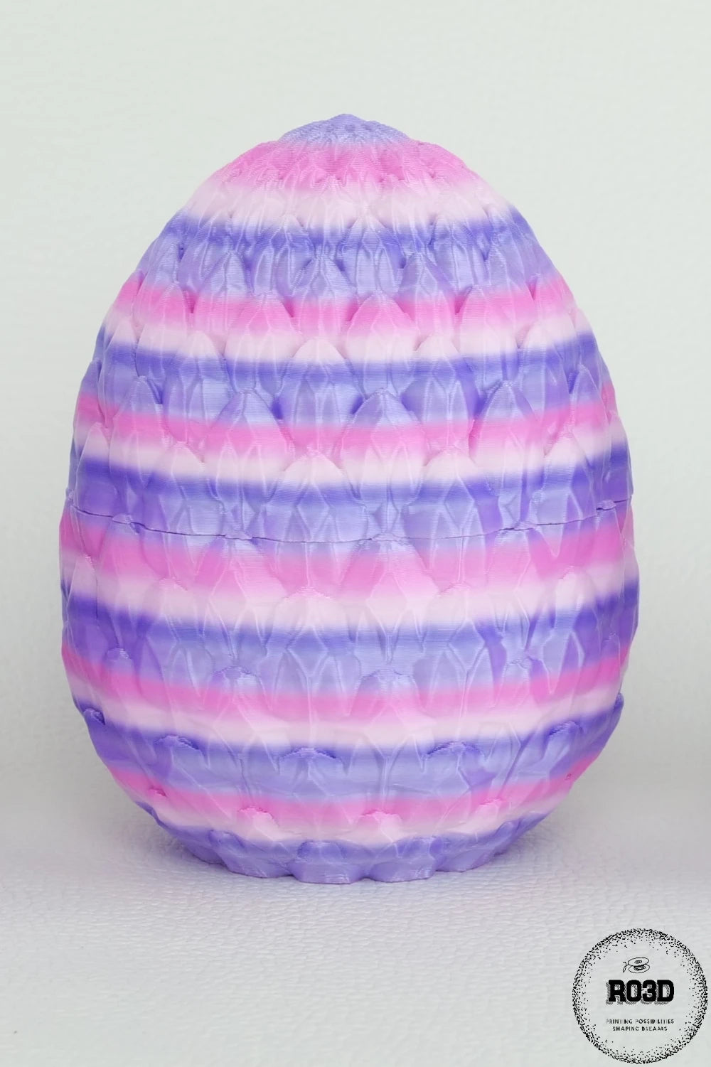 Ou de dragon 9.5cm - variantă culoare albastru turcoaz gradient