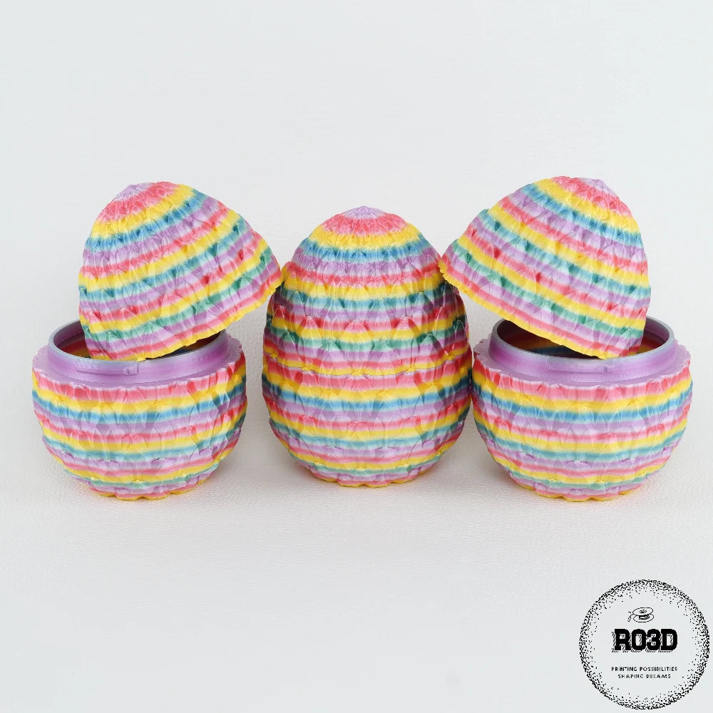 Dragon Egg 3D 11cm - vedere laterală design fantasy premium mare