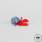 Tattoed Hermit Crabs Girl - figurină 3D cu tattoo-uri sculptate vedere frontală