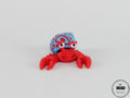 Figurină articulată Hermit Crab - detaliu mișcare și flexibilitate