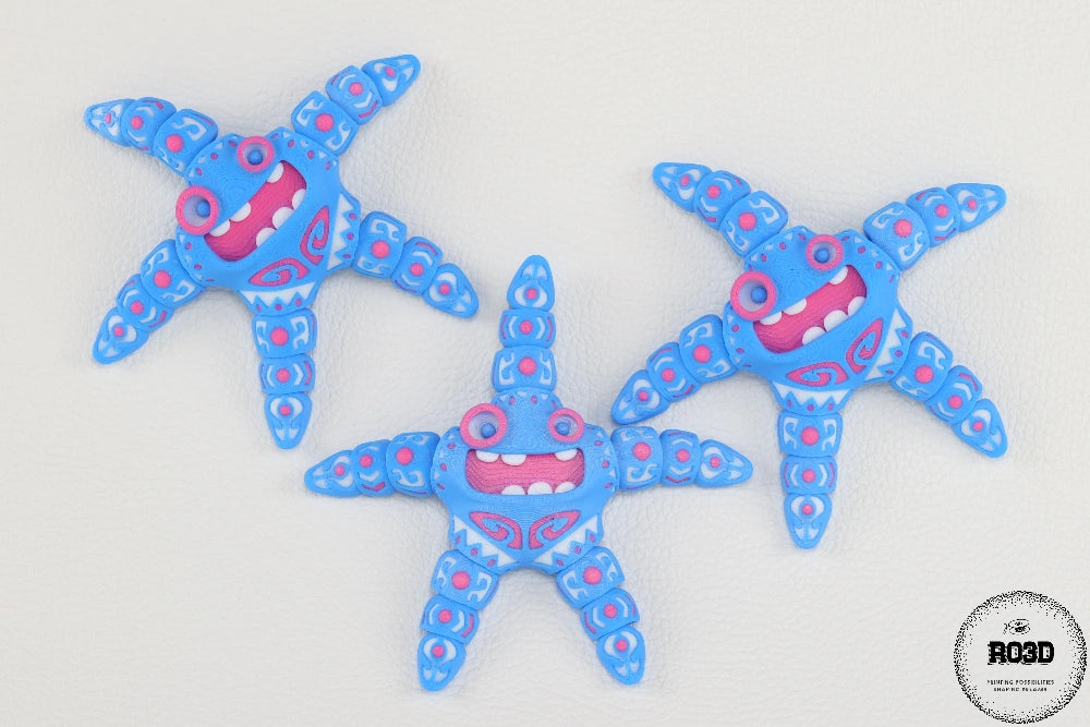 Tattooed Starfish - vedere completă design urban ocean premium