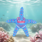 Tattooed Starfish stea de mare 3D - design tattoo relief sculptată