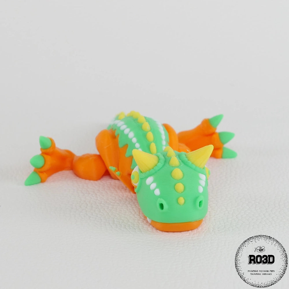 Dinozaur Carnotaurus 3D - poziție atac design dramatic