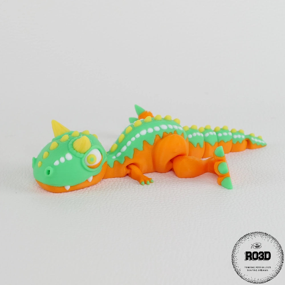 Carnotaurus figurină - detaliu gură și dinți carnivore