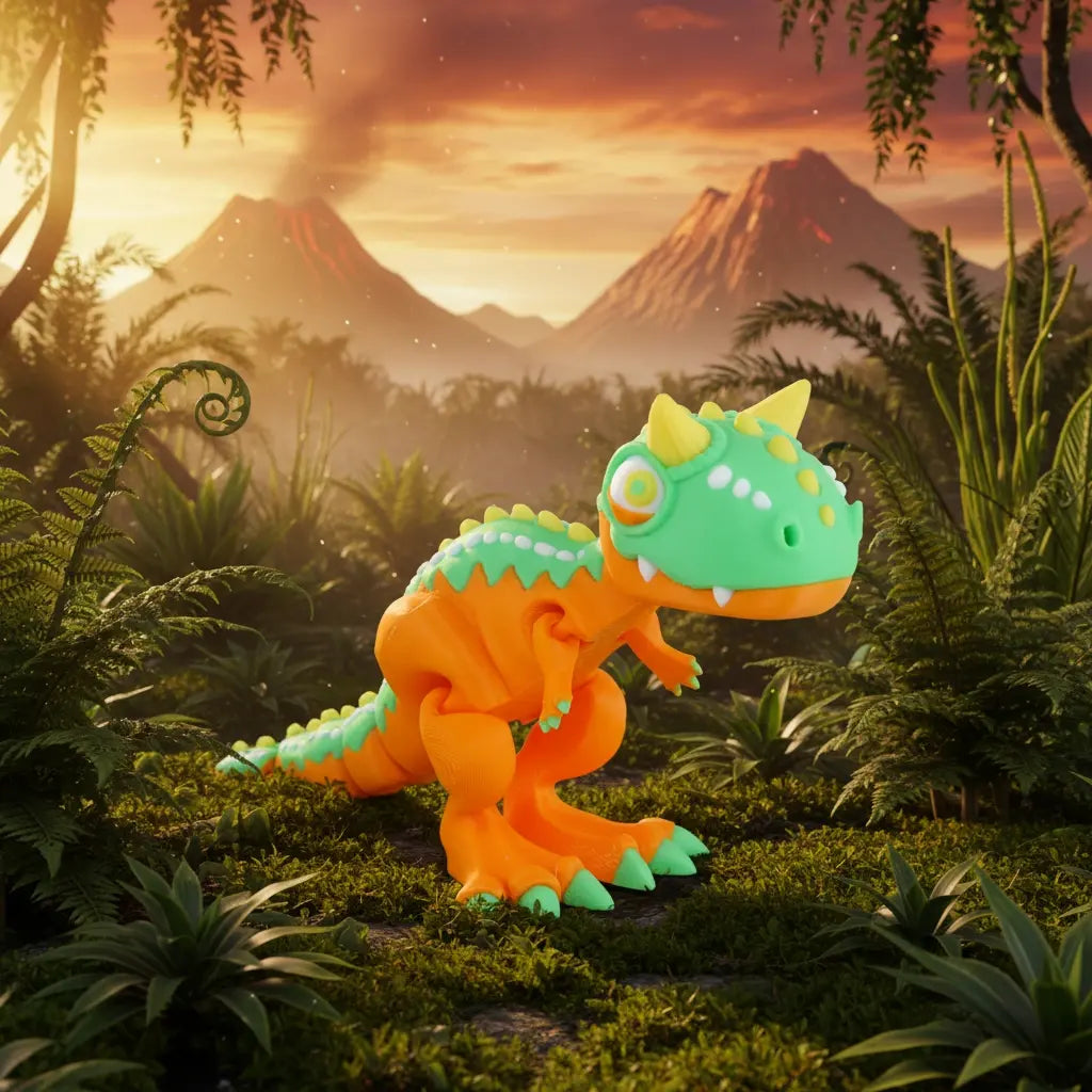 Carnotaurus - Dinozaur Articulat 3D Print-in-Place